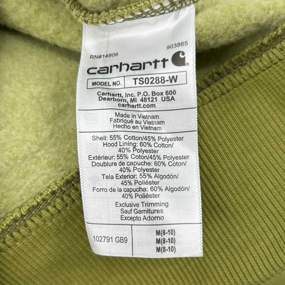 Carhartt Green Pullover Hoodie | Women's Size M - Picture 3 of 6